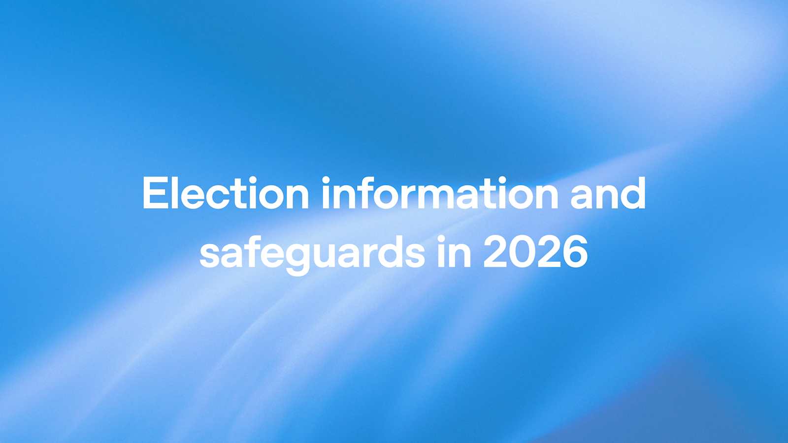 OpenAI Launches 2026 Election Safeguards With AP Vote Counts