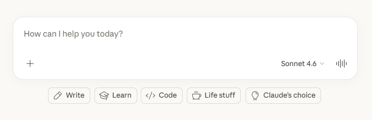 Claude's model selection interface showing Opus, Sonnet, and Haiku variants