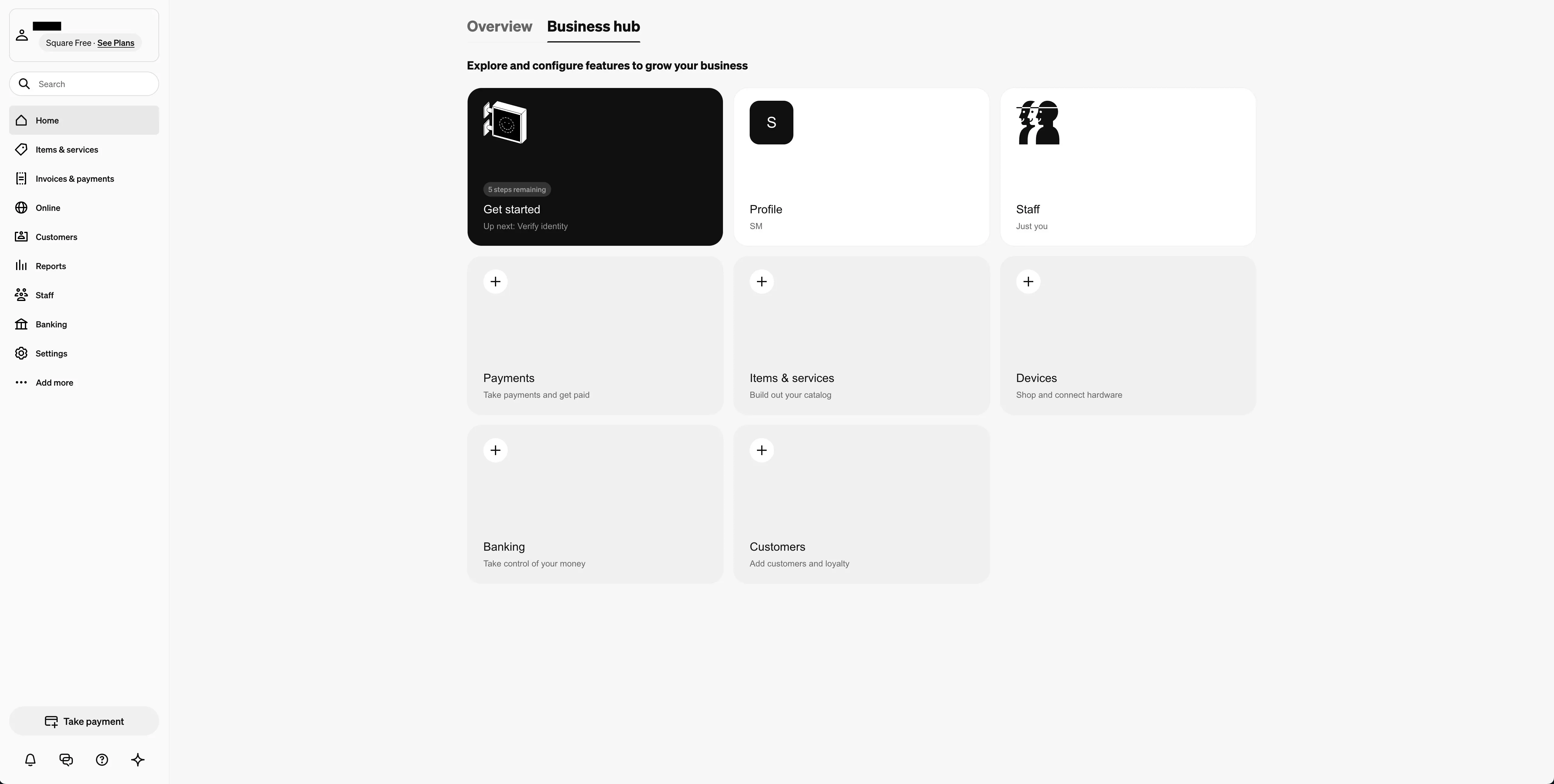 Square's POS system connects physical and online sales channels