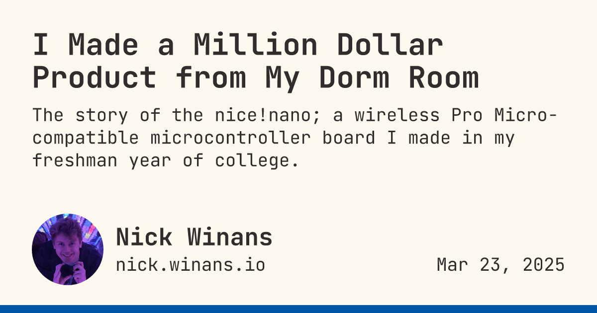 College Freshman Built a $1M Wireless Keyboard Product