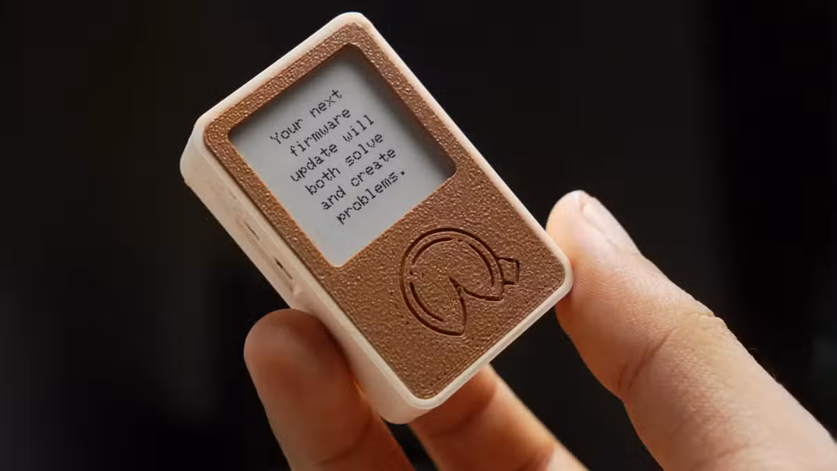 The eFortune project displays random fortunes on an ESP32-powered E-Ink screen