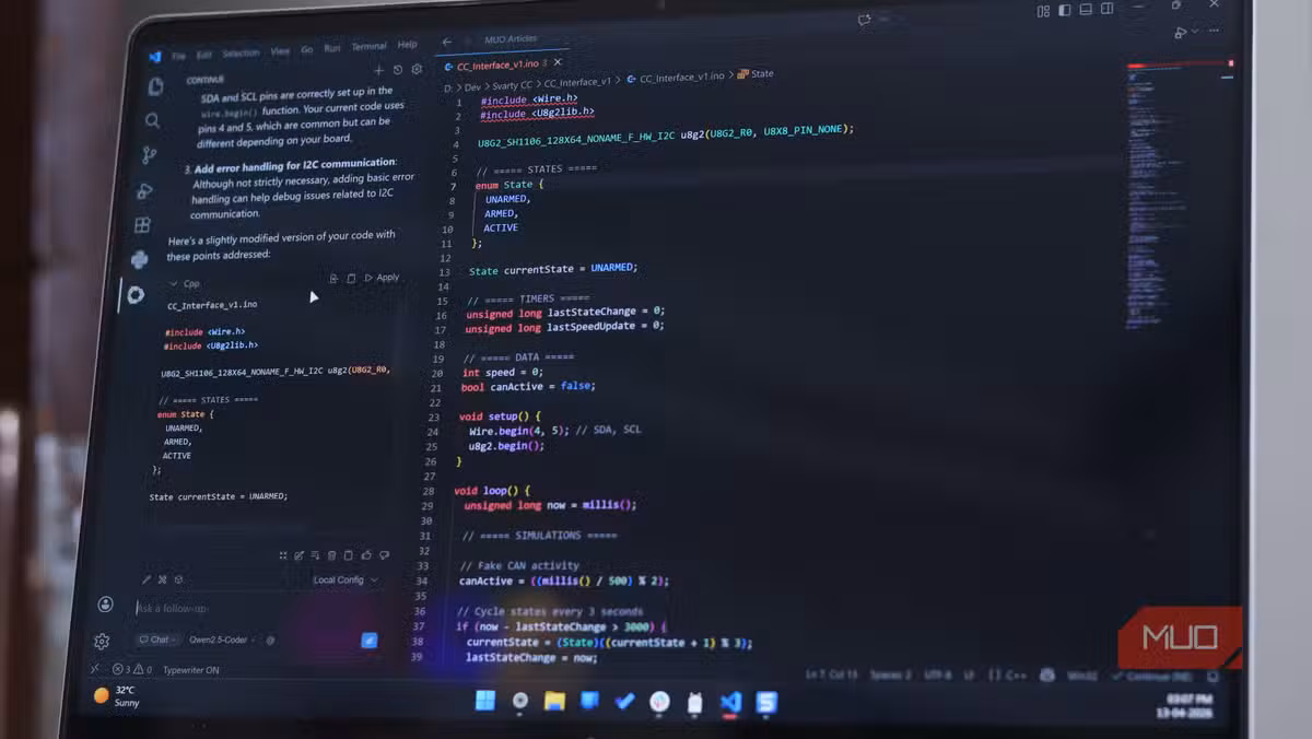 VS Code with AI extensions. The editor's open-source core comes with proprietary strings attached.