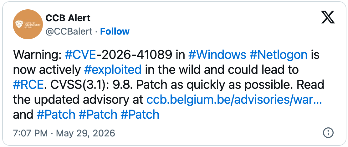 CVE-2026-41089 active exploitation alert