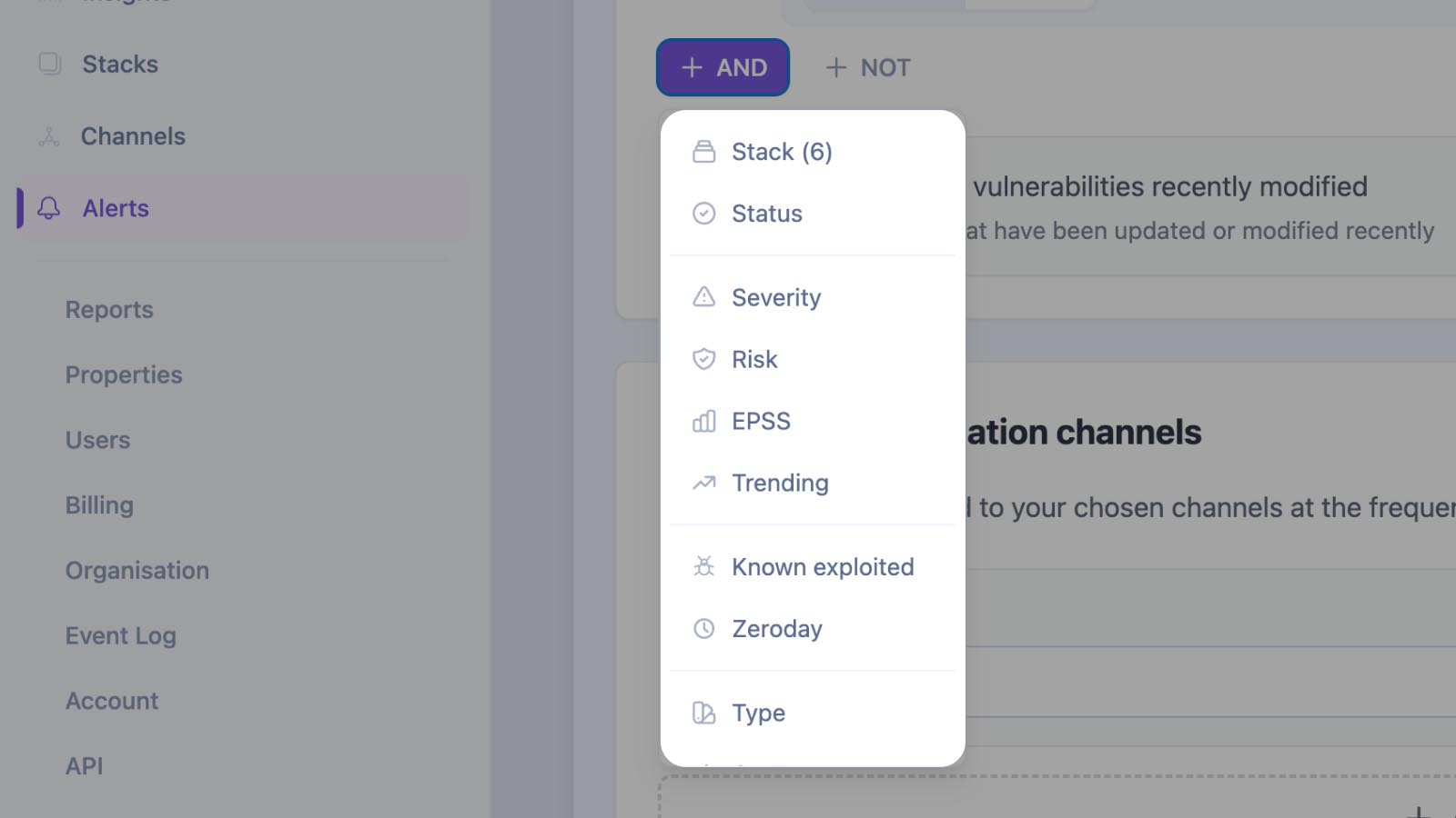  Use filters to reduce the noise, so you receive relevant vulnerabilities.