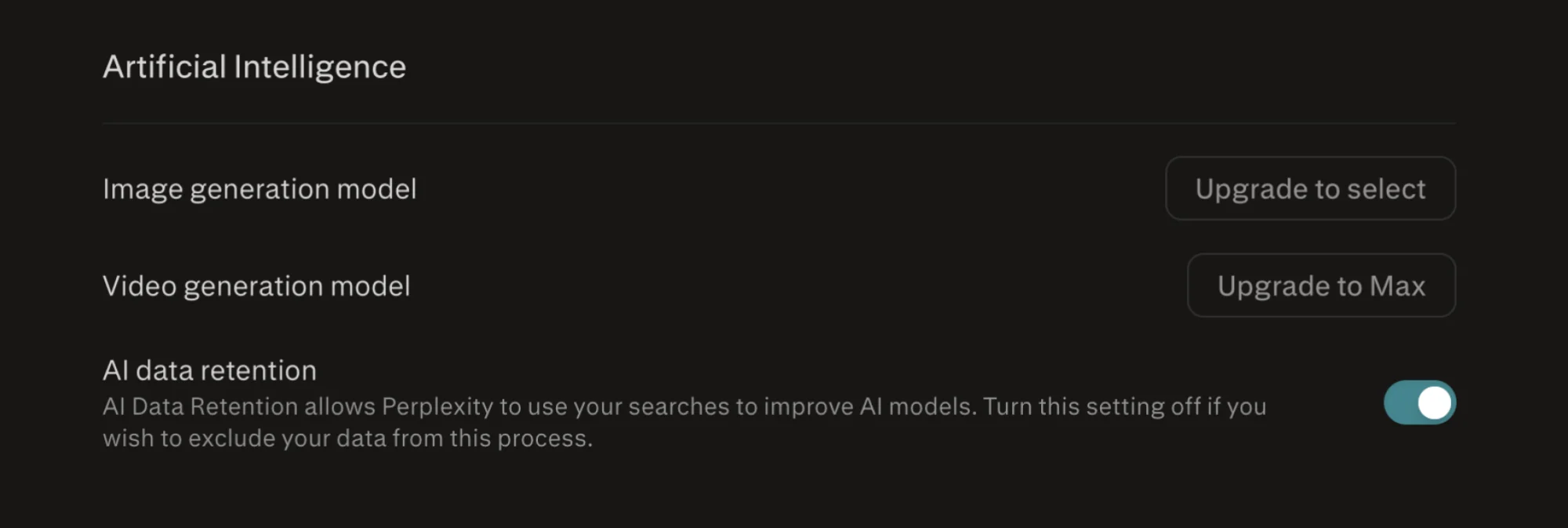 Disable AI training on your data.