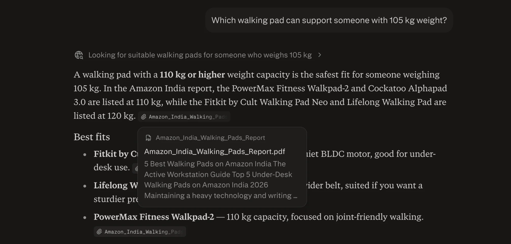 Answering using the attached document.
