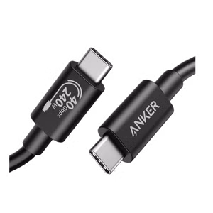 Higher-end USB-C cables like this Anker model often include speed ratings on the packaging, but the cable itself rarely has markings