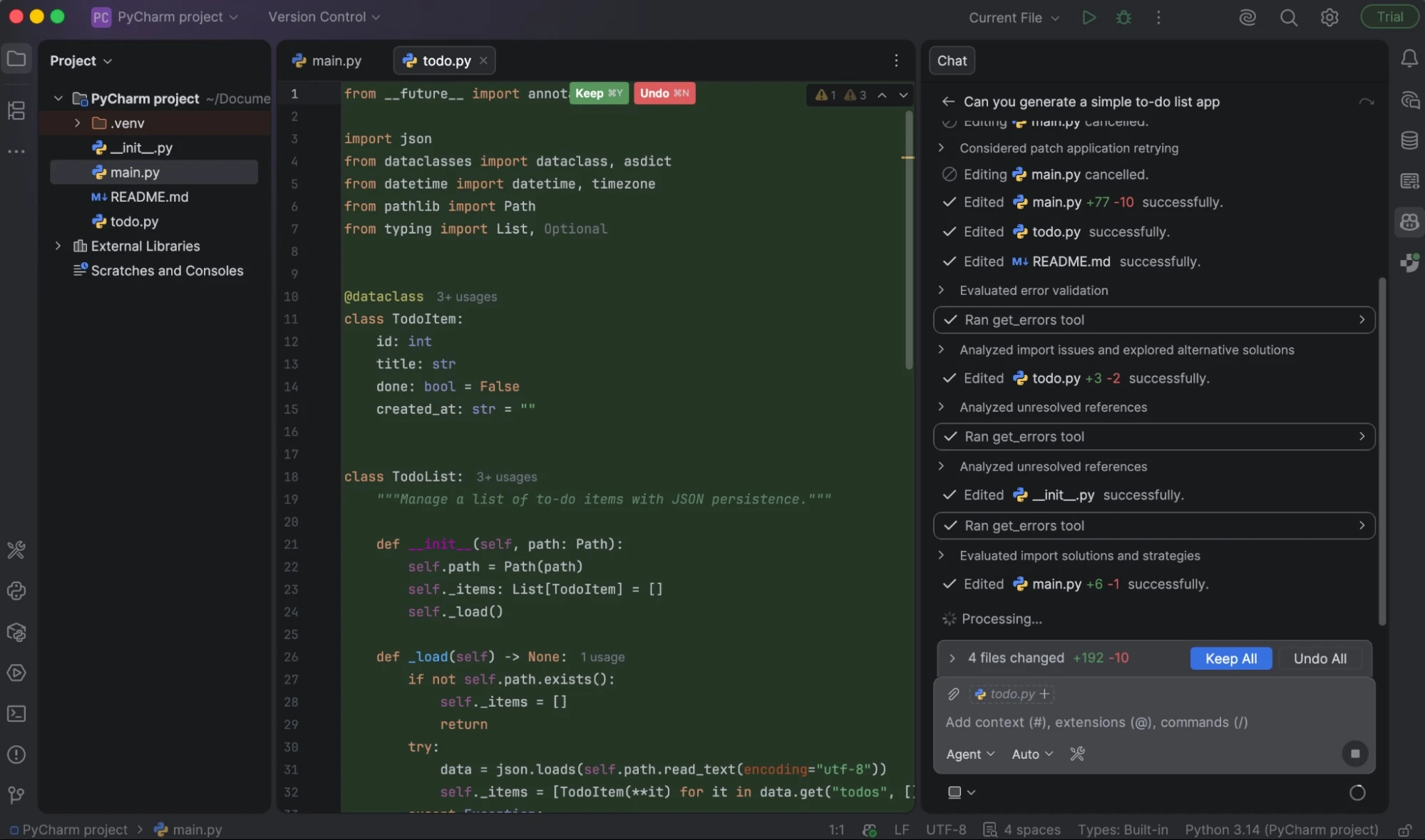 Cursor's Composer mode showing multi-file editing interface