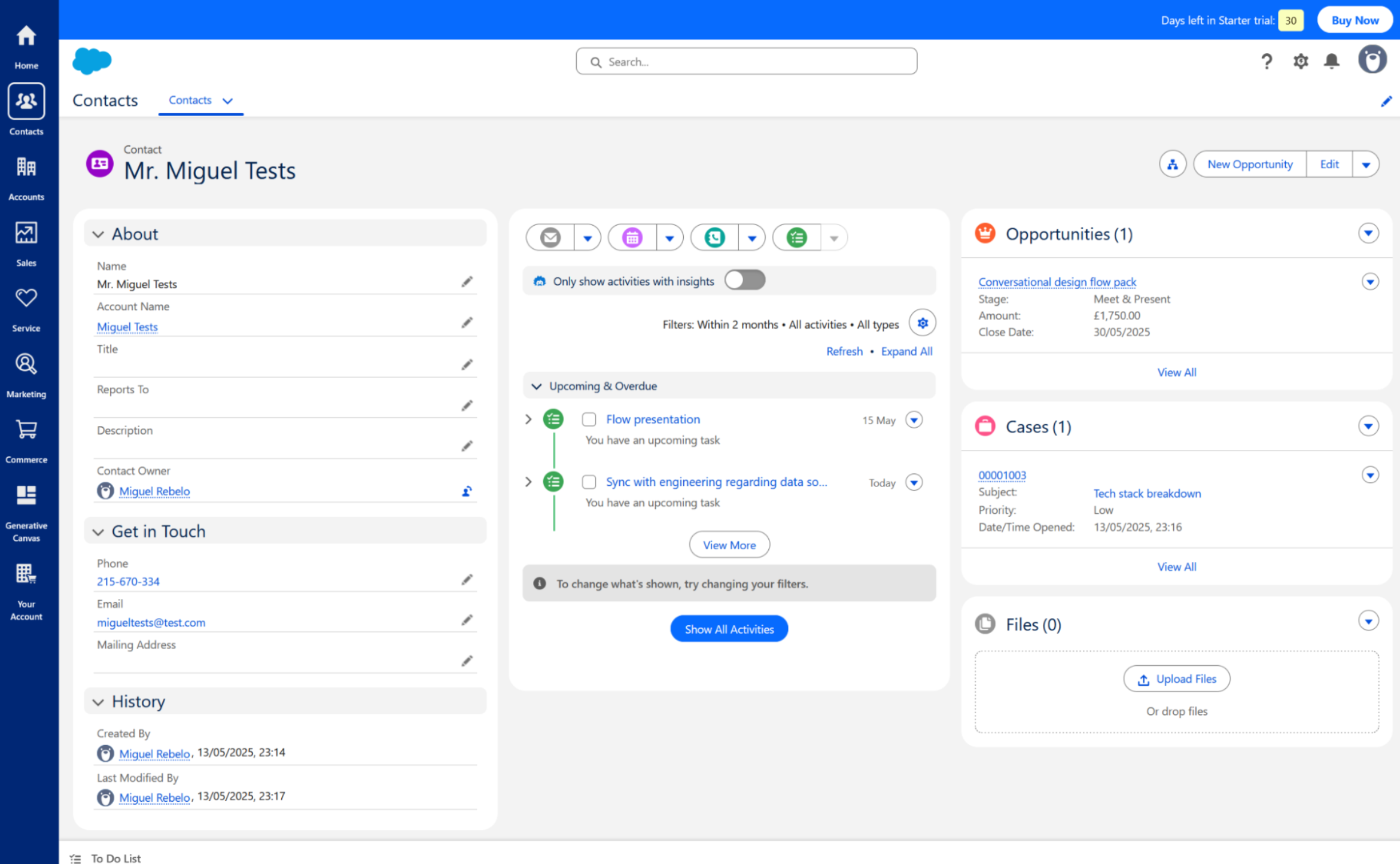 Salesforce provides detailed sales analytics and forecasting tools