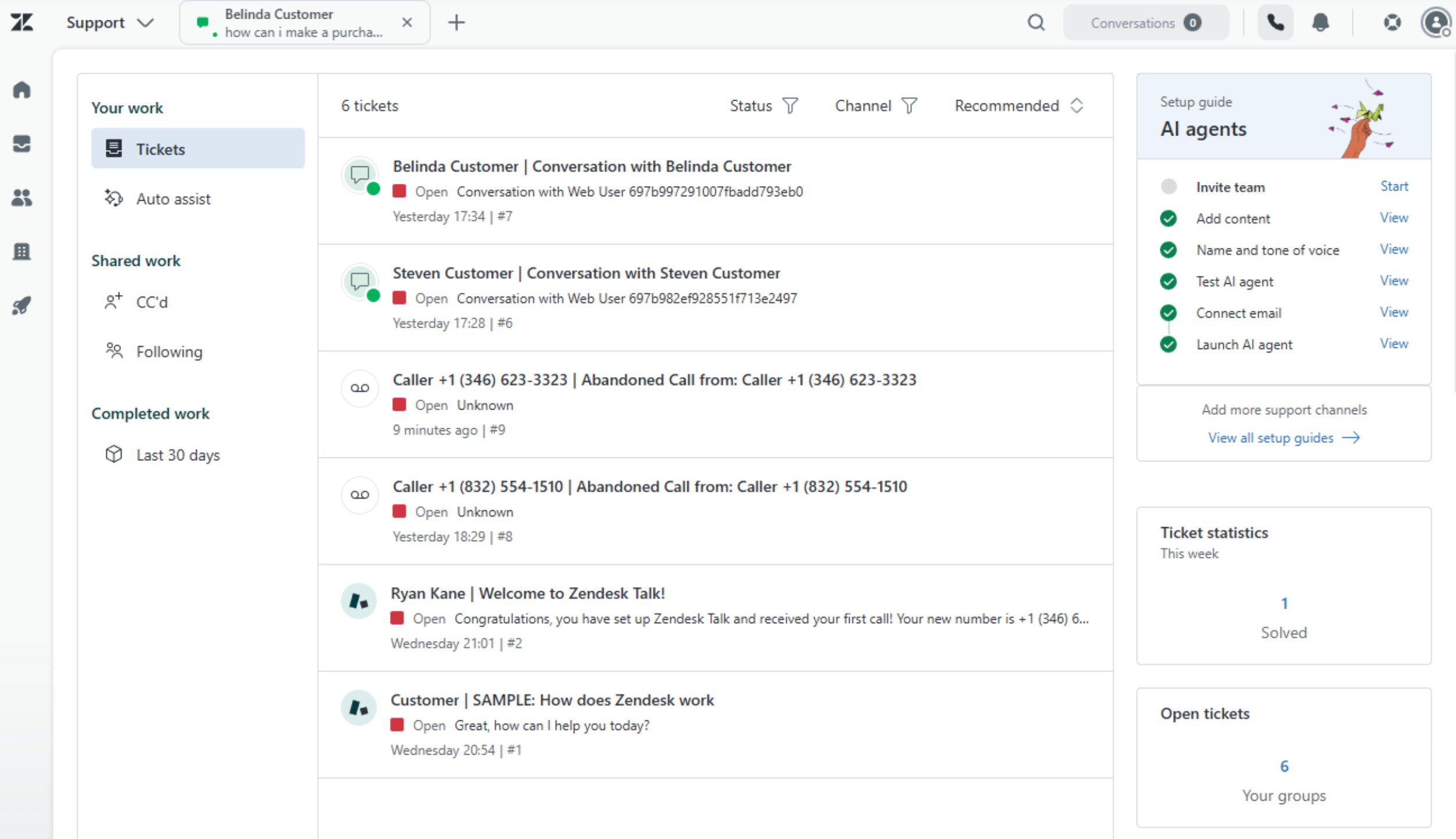 Zendesk's customer portal centralizes support across channels