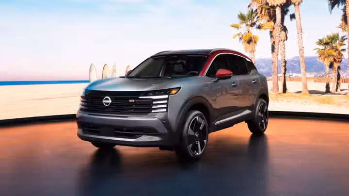 The 2025-2026 Nissan Kicks features a redesigned exterior with 8.4 inches of ground clearance