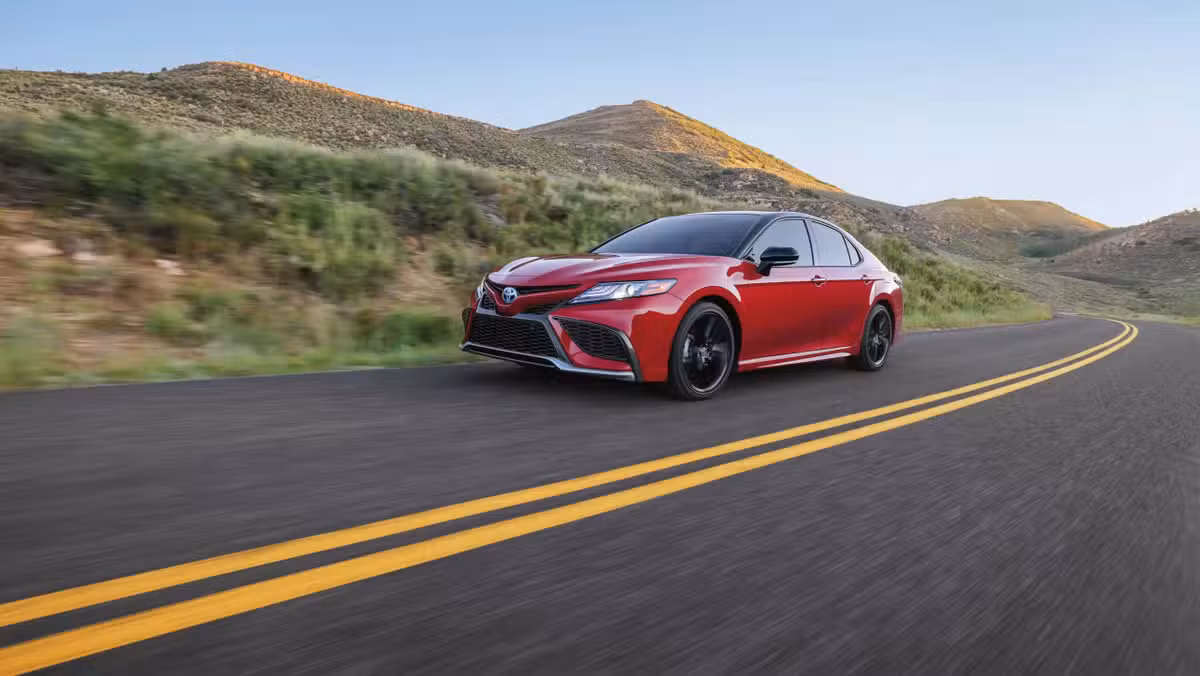 The 2024 Toyota Camry Hybrid offers a refined ride and 52 MPG combined