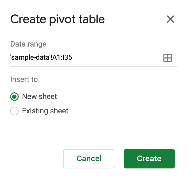 Completed pivot table showing billing by client and project type