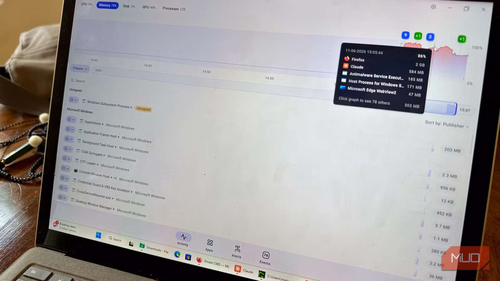 AppControl Gives Windows Task Manager the History It Always Needed