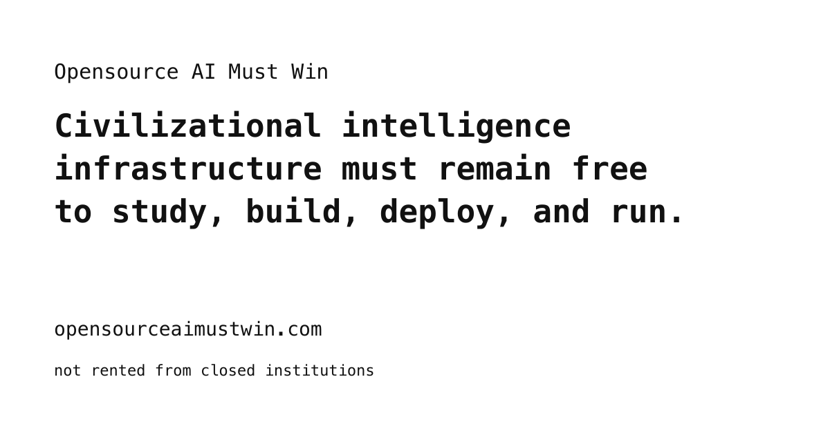 Why Open Source AI Is a National Security Issue