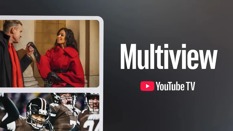 YouTube TV also offers multiview for live sports broadcasts
