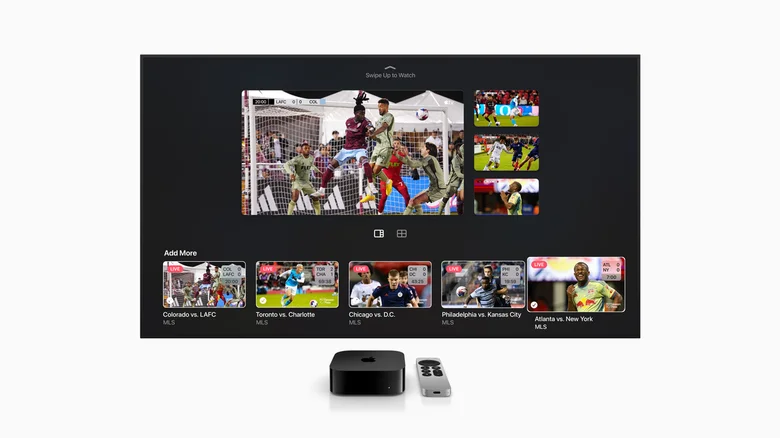 Multiview controls appear in playback settings during supported live events