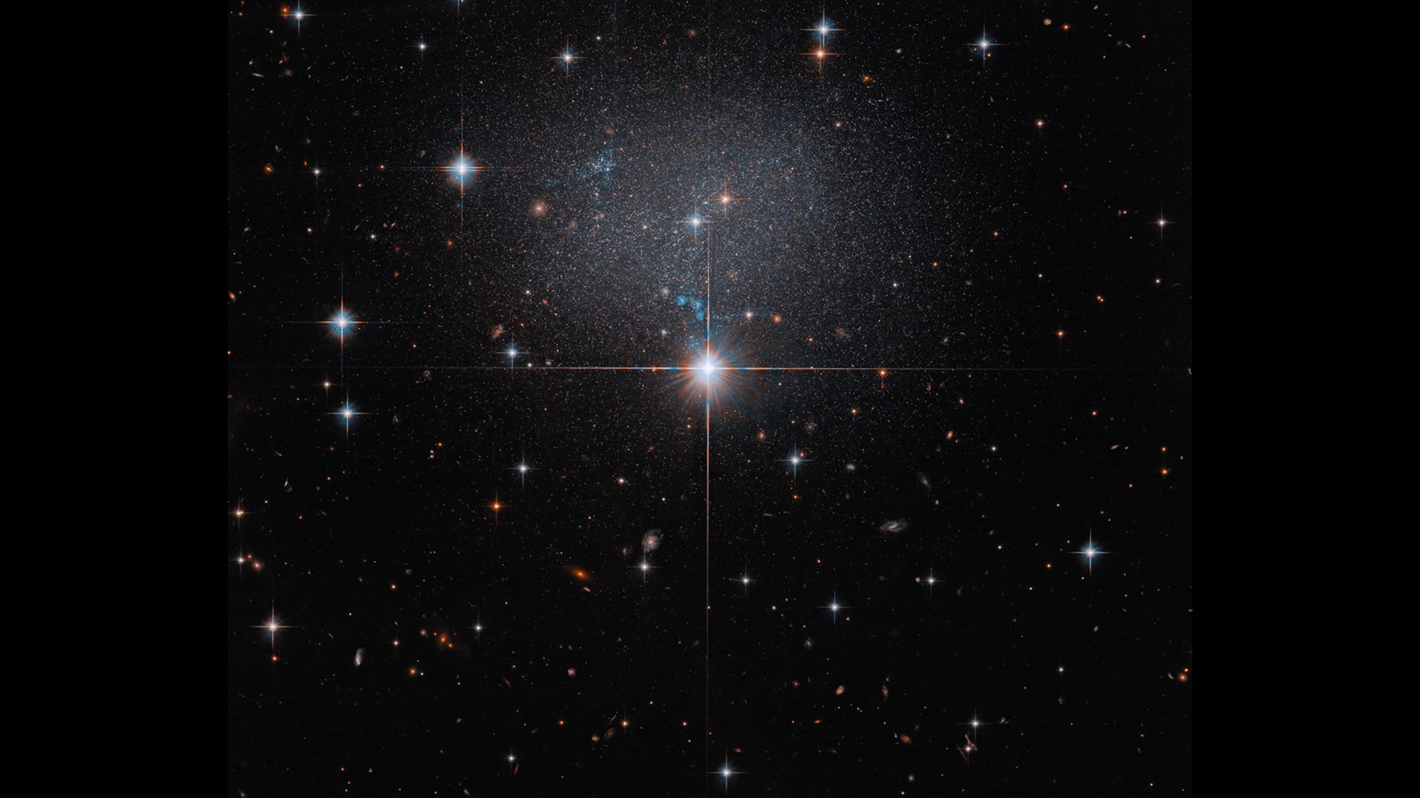 Hubble Captures Dwarf Galaxy 23 Million Light-Years Away