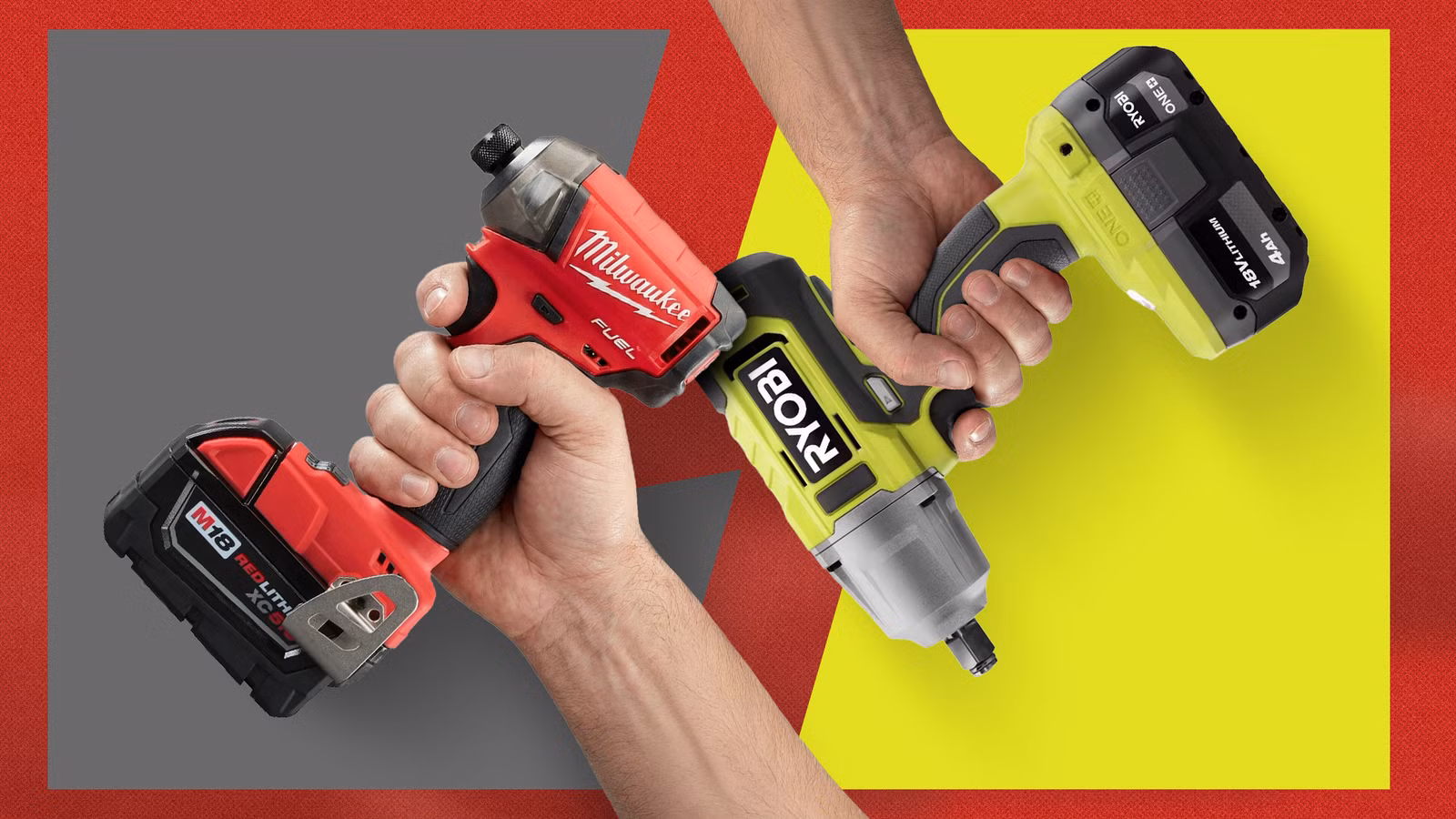 Ryobi vs Milwaukee: same owner, different tools