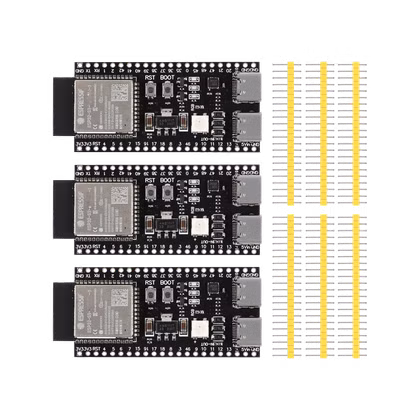 ESP32-S3 N16R8 microcontrollers with breadboard pins.