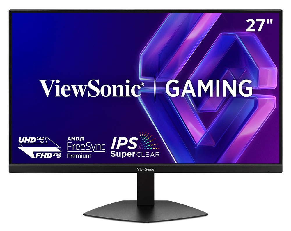 المنافذ الخلفية لشاشة ViewSonic VX2730D-4K تشمل DisplayPort وHDMI 2.1