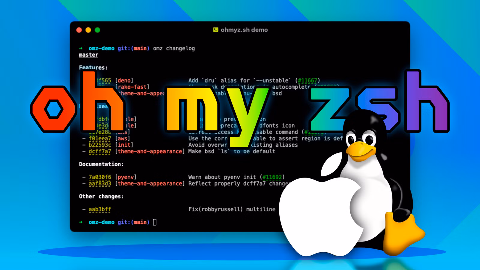 Oh My Zsh setup with AI: one dev's prompt customization